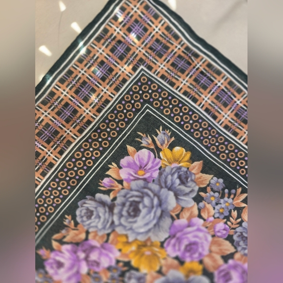 Vintage Yves Saint Laurent Square Scarf - Picture 5 of 6